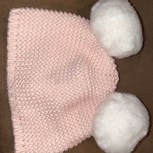 Pink puff hat